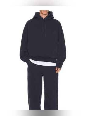 SKIMS HEAVY FLEECE HOODIE STYLE: PL-PLO-8699M COLOR: NAVY SIZE: M @